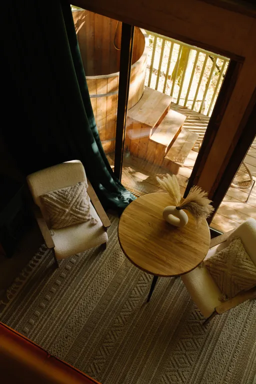 Лесное бунгало с купелью премиум