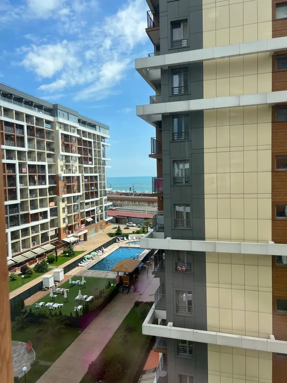 Студия с дизайнерским ремонтом