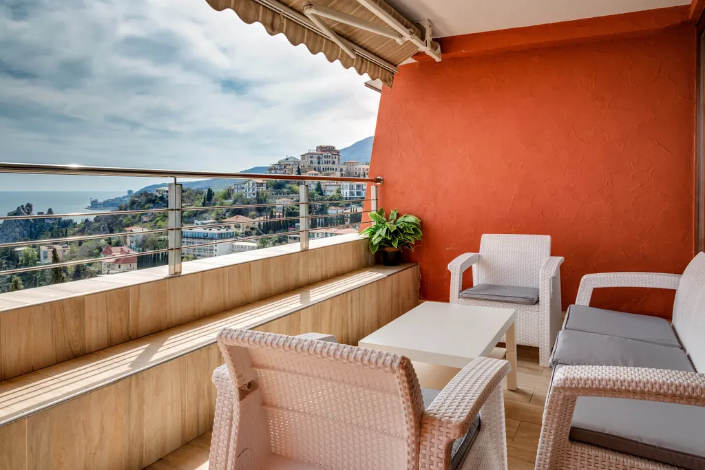 Одна спальня и гостиная, вид на море