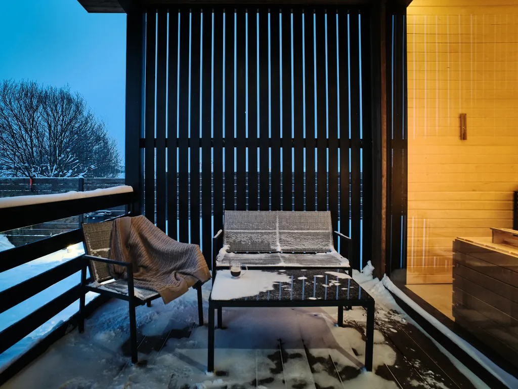 Уютный нoвый дом с сауной у горнолыжного склона "Морошка"