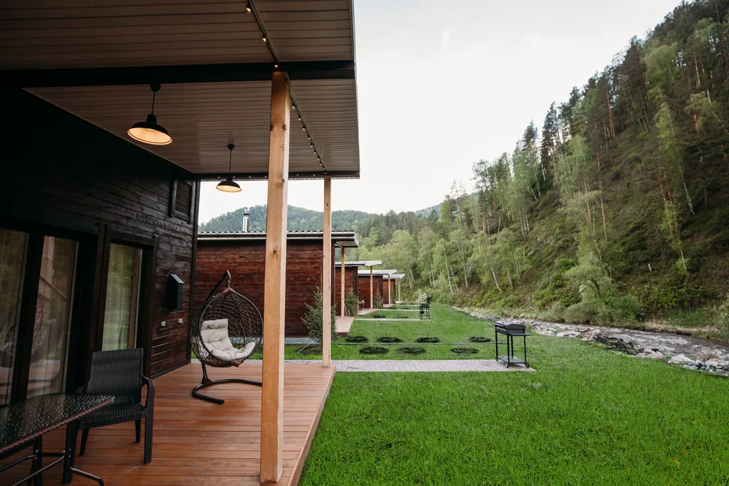 Дом люкс с 2 спальнями и камином