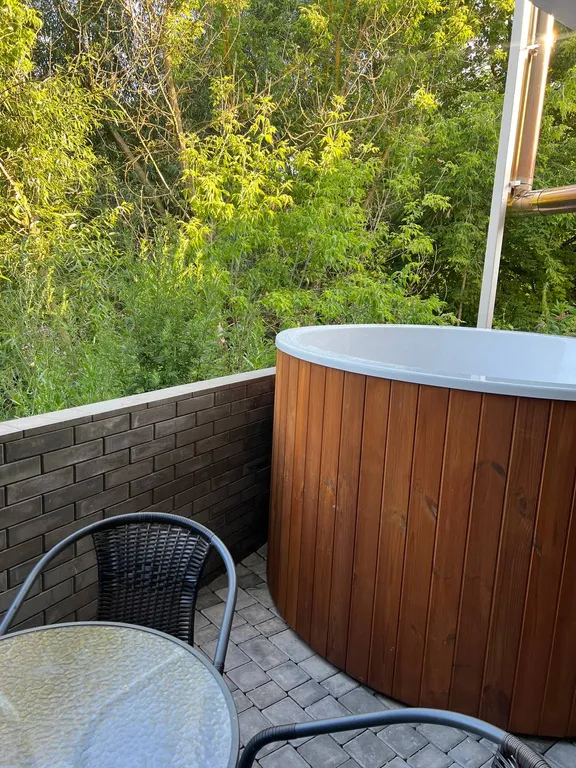 Домик с баней и купелью на дровах