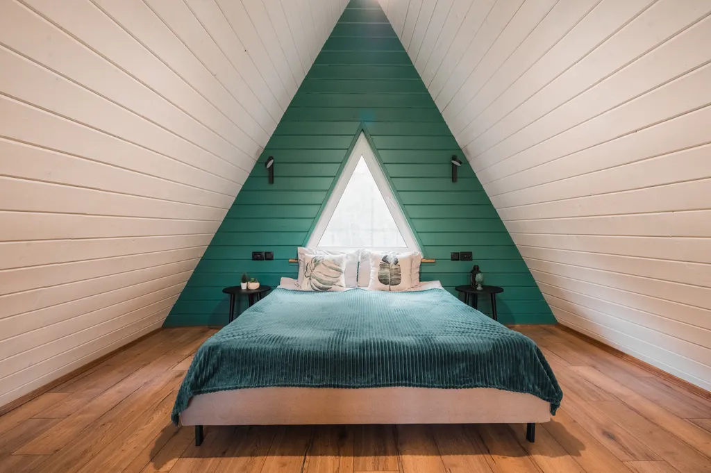 Коттедж Супер большой A-frame треугольный дом в уединенном сосновом лесу — Ермилово