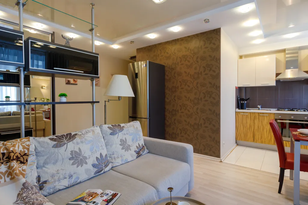 Современная квартира у Площади Славы