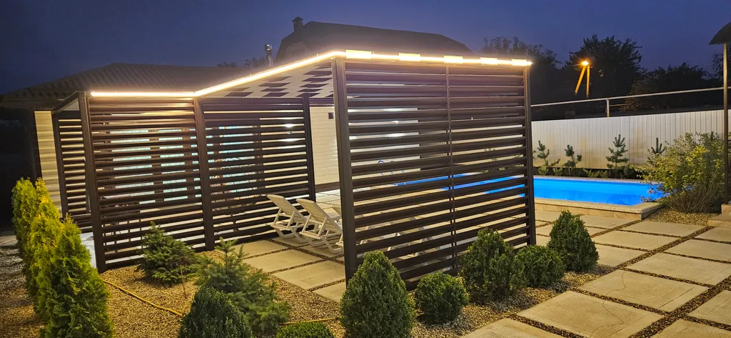 Коттедж Дом с баней и бассейном — Елизаветинская