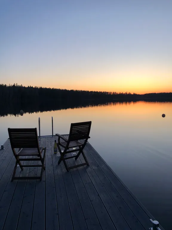Коттедж Шале в Карелии с баней на берегу озера — аренда посуточно в Кончезеро