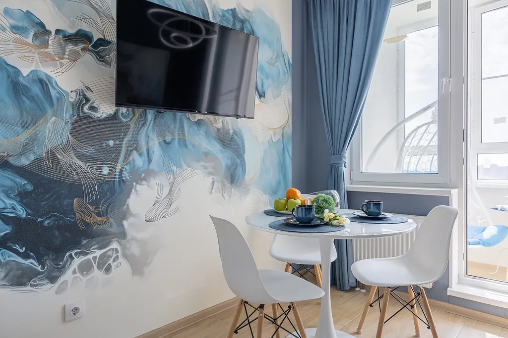 Видовая 1-комнатная квартира в ЖК Цветы