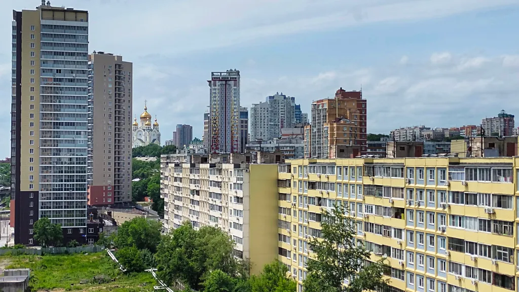 Квартира Квартира Студия с видом на Амур — Хабаровск