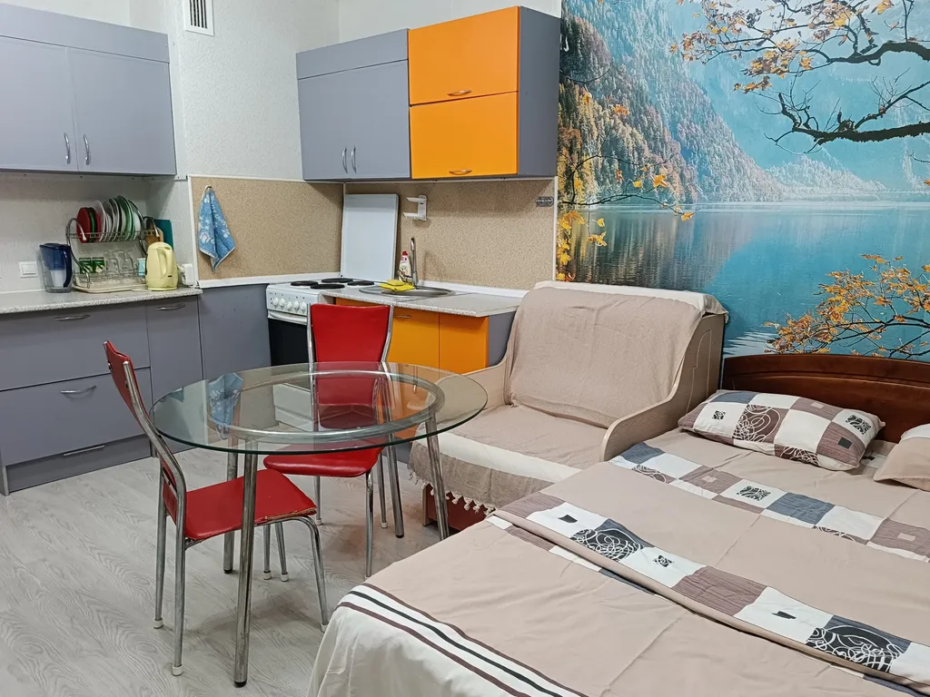 Студия с видом на закат