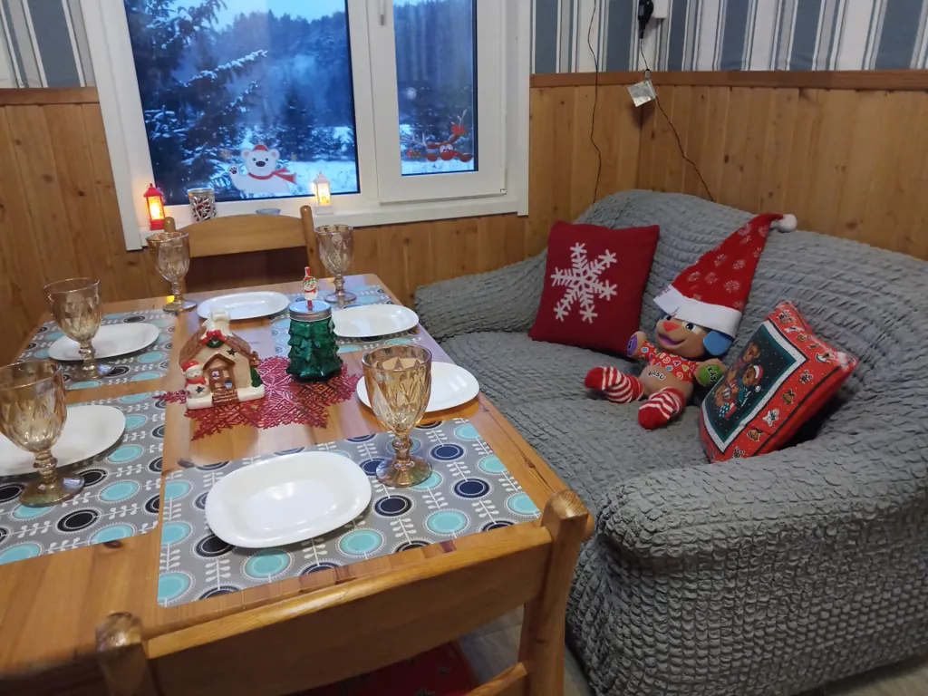 Дом в Карелии с печью-камином и видом на лес