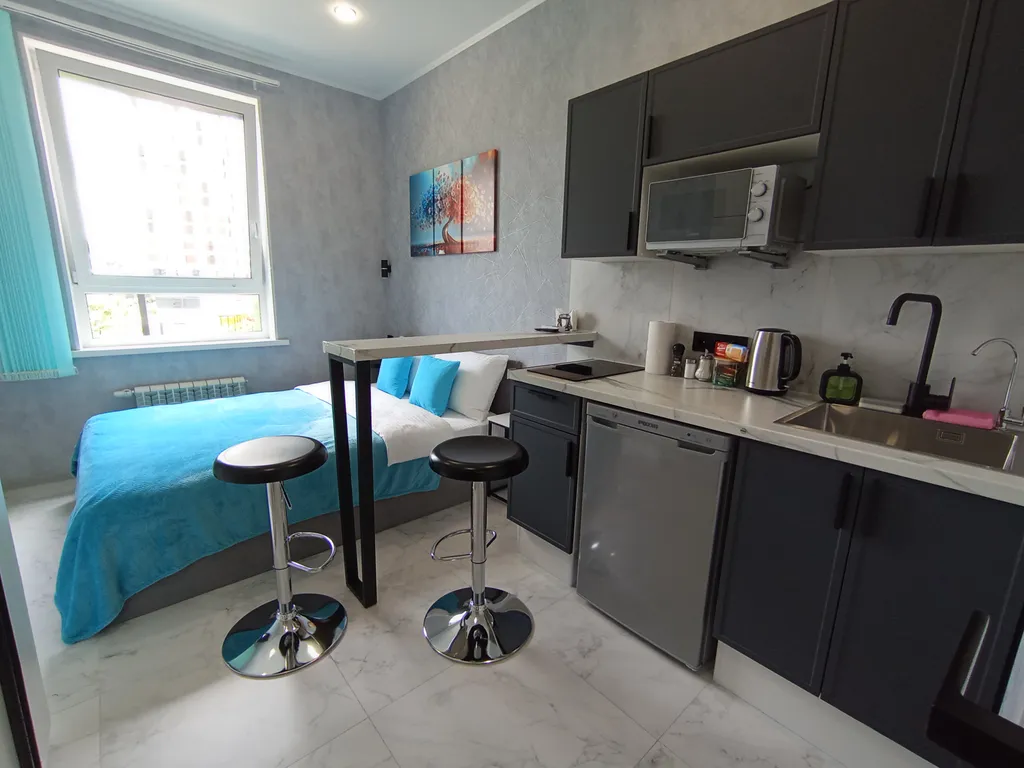 Квартира Квартира Уютная студия у метро Спартак — Москва