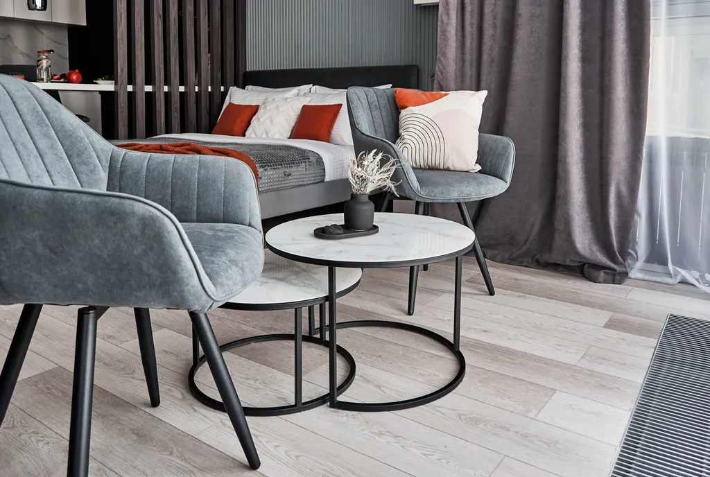 Стильная видовая студия у Волги в ЖК Галактика на 12 этаже