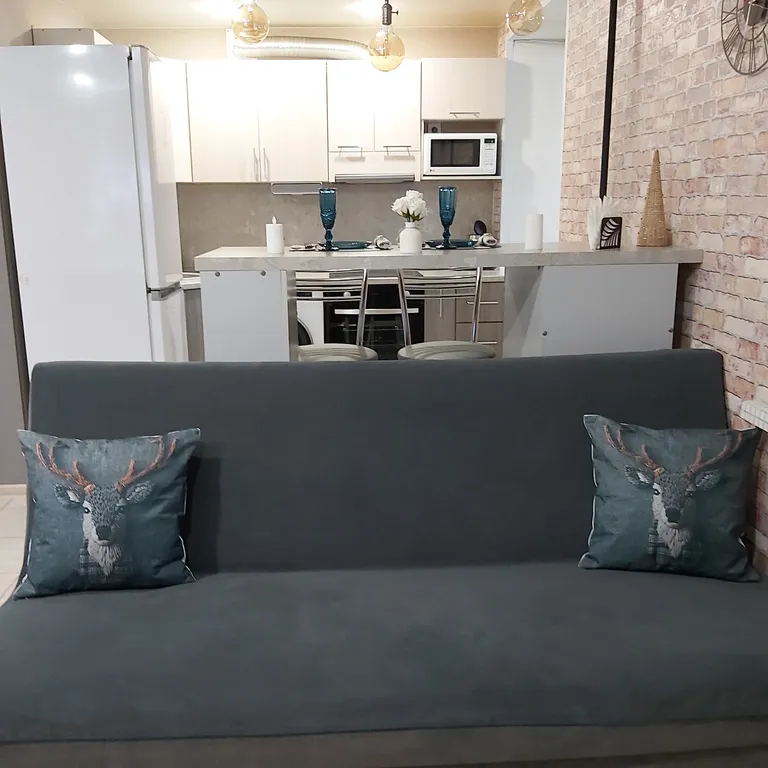 Комфортная студия в Арбековской заставе на 10 этаже.