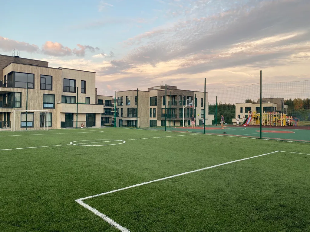 Ohtaloft апартаменты с террасой рядом с Охта парком