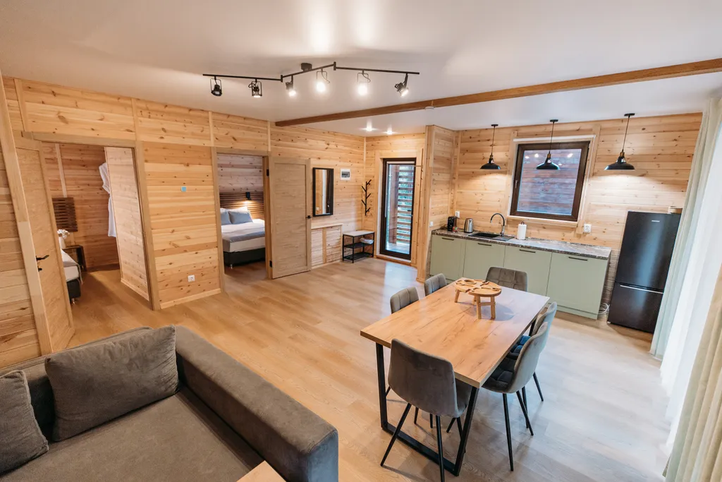 Дом люкс с 2 спальнями и камином