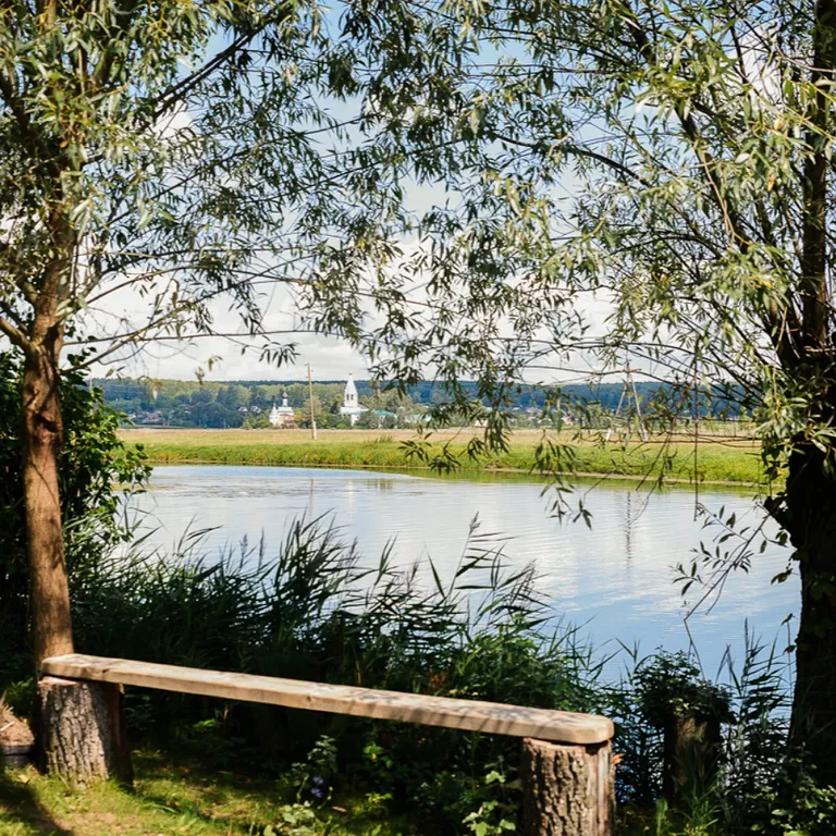 Домик прямо на берегу озера Тосканка