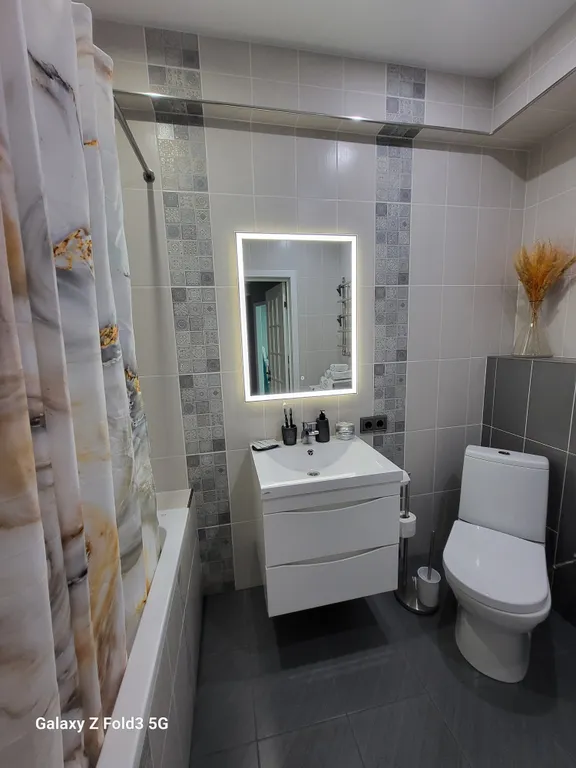 Уютная квартира в центре с видом на ночной город