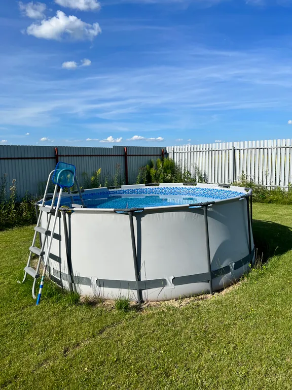 Уютный дом с видом на березовую рощу