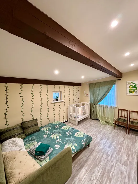 Коттедж Дом с отдельностоящий баней на дровах — Ропша