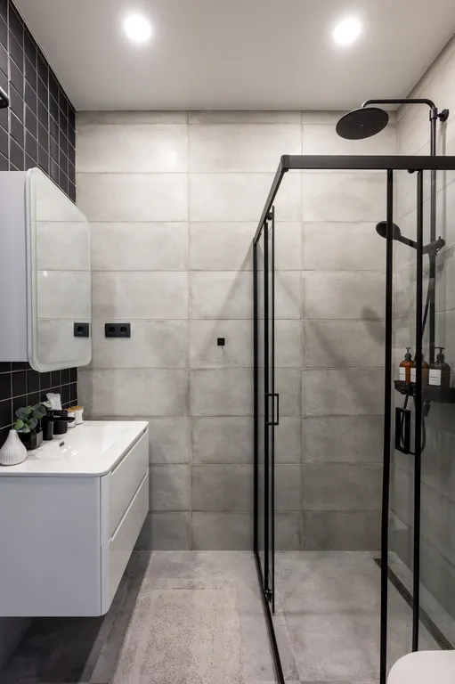 Просторная стильная квартира с видом на горы