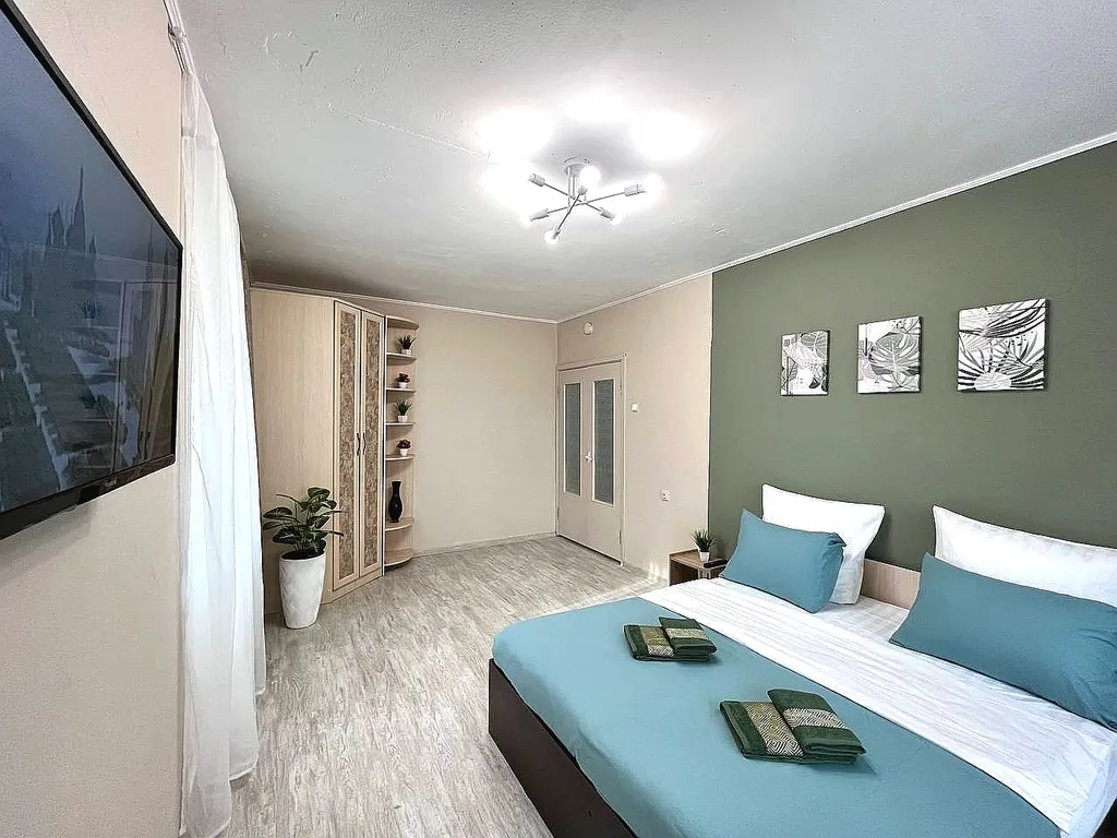 Уютная 2-комнатная квартира для 1-5 гостей, с раздельными комнатами