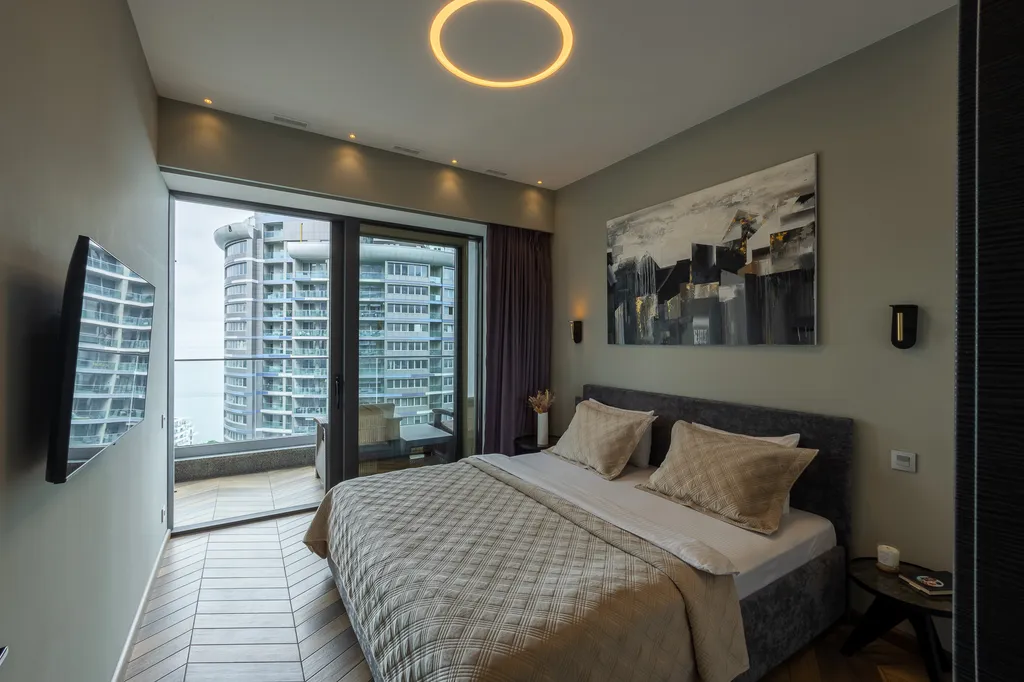 Двухкомнатная квартира с видом на море в Приморском Парке