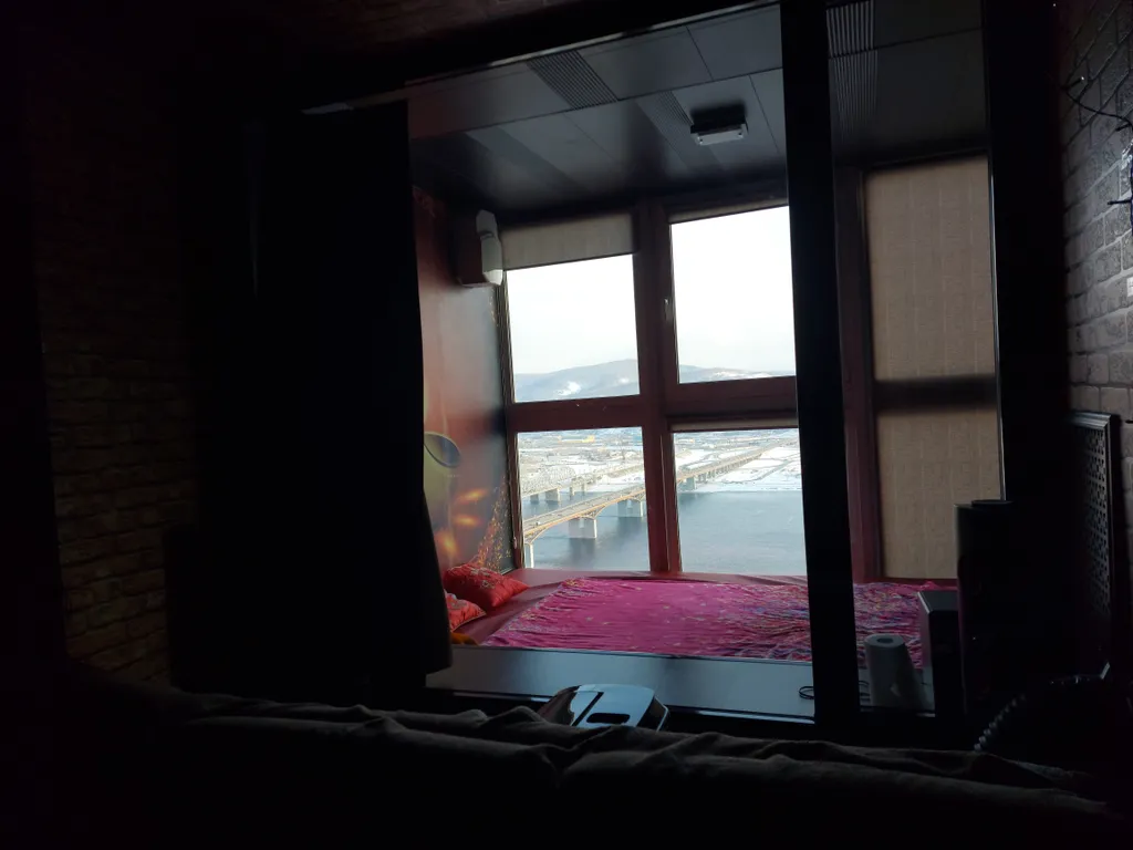 Квартира с сауной и шикарным видом на Енисей