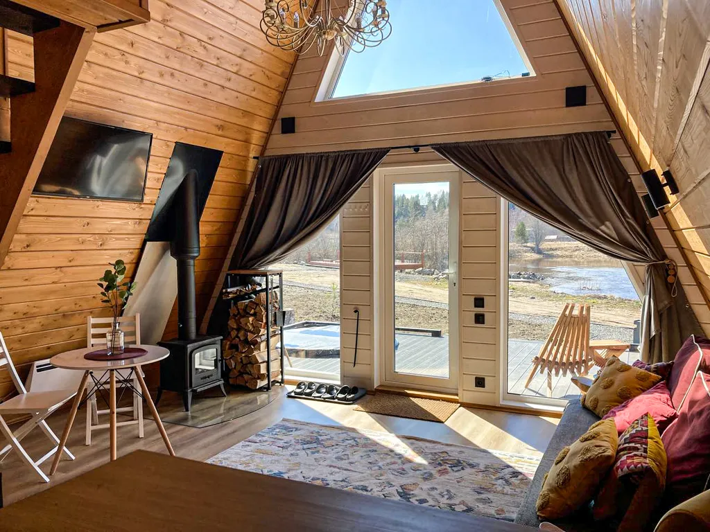 Коттедж Дом Афрейм светлый с подогреваемой купелью Лисичкино — Микли