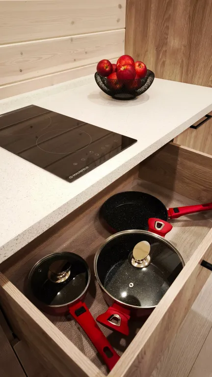 Дом с купелью в сосновом лесу