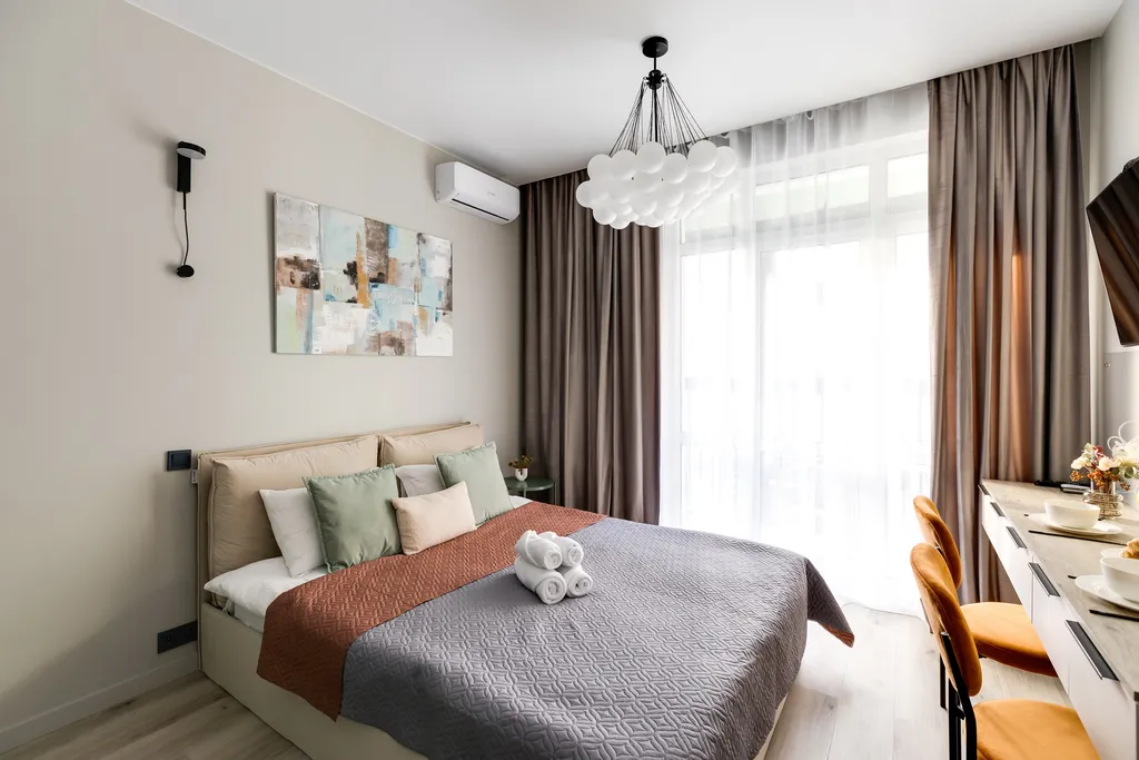 Стильная квартира-студия бриз в 15 минутах на машине от аэропорта внуково — аренда посуточно в Коммунарка