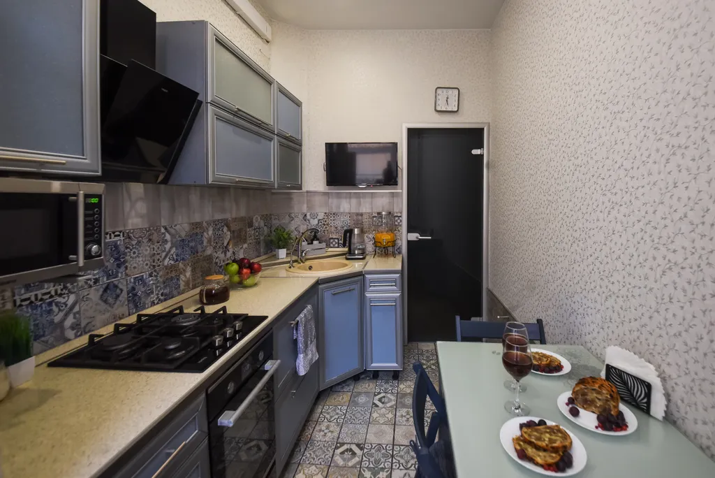 Квартира Просторная двухкомнатная квартира в доме Гумилёва — Кронштадт