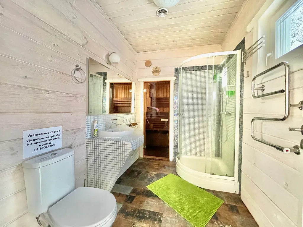 Коттедж с сауной и камином