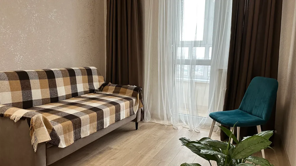 Элитная квартира с панорамным видом на город, 15 этаж