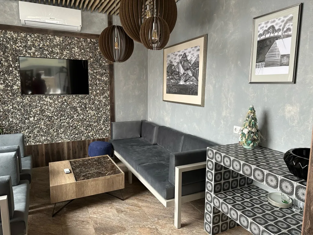 Апартаменты в Куб-терра, Голубой лён