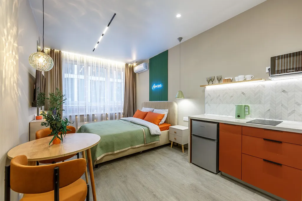 Квартира Квартира Уютная студия в ЖК Прокшино — Москва