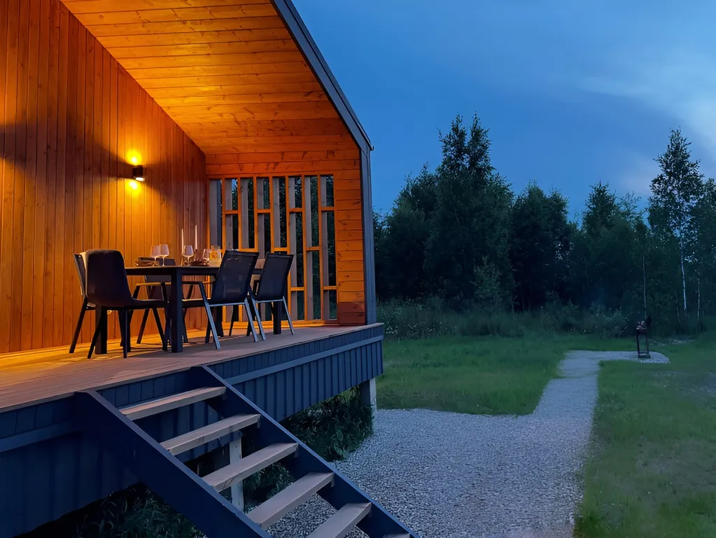 Коттедж Шестиместный дом с баней у леса в Berezkino Village — Можайск