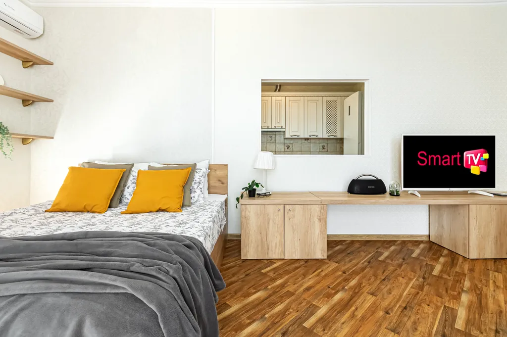 Квартира Квартира стиль и спокойствие, ортопедический матрас, smart tv и панорамное окно — Краснодар