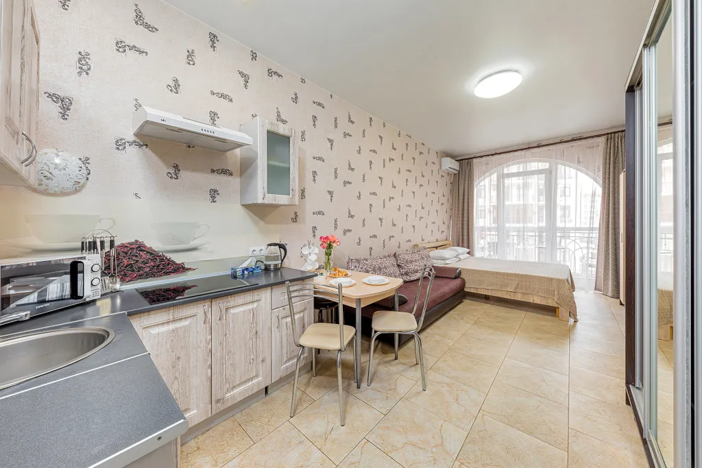 Квартира Квартира-студия Бусинка с балконом — Геленджик