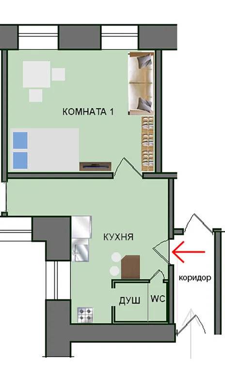 Квартира в стиле лофт Старый Город