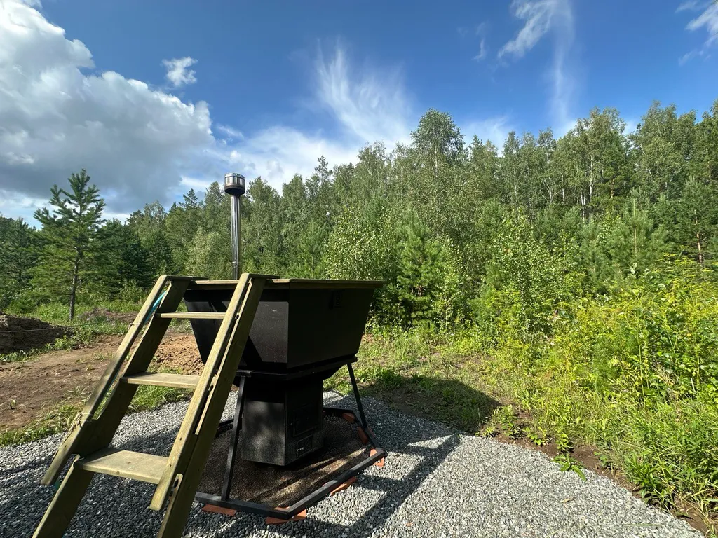 Темный домик на опушке леса