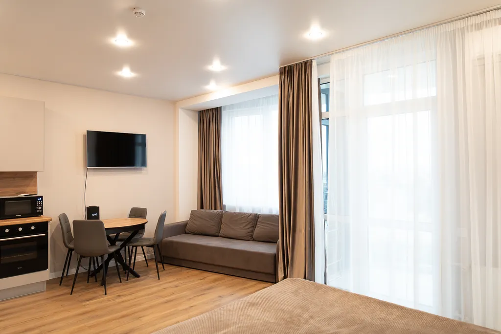 Видовой апартамент с шикарным видом на открытое море и бухту Омега