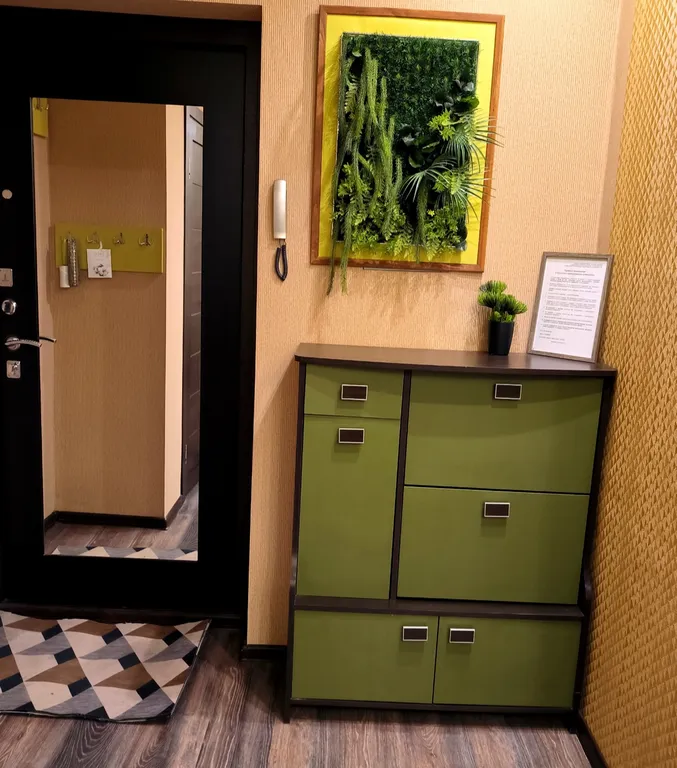 Квартира зелёного цвета