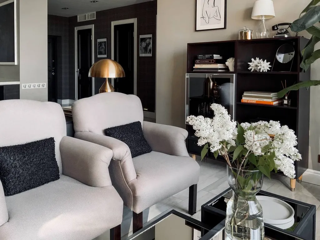 Квартира Атмосферная квартира с панорамным видом и 2-мя спальнями — Москва