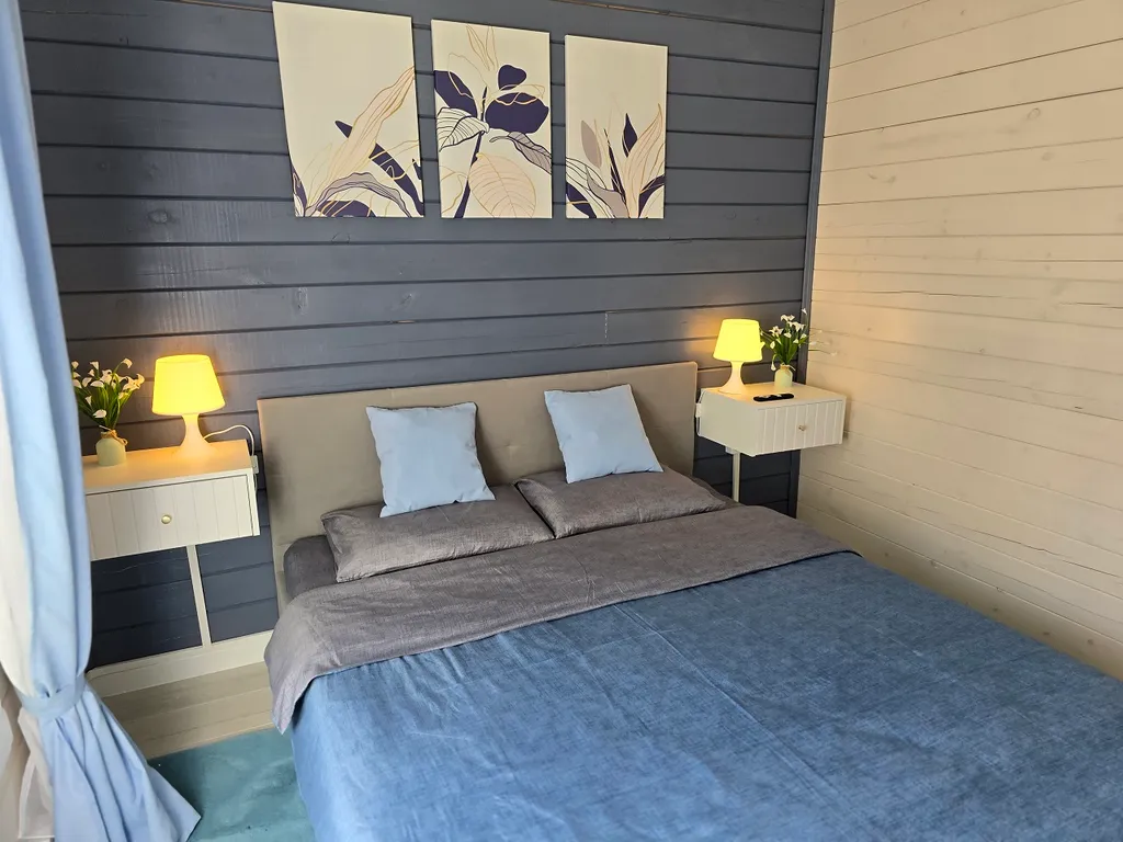 Уютный дом с баней у березового леса