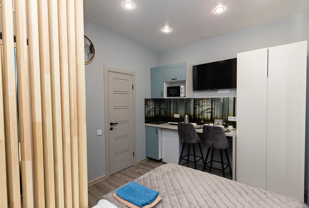 Уютная студия рядом с лесопарком