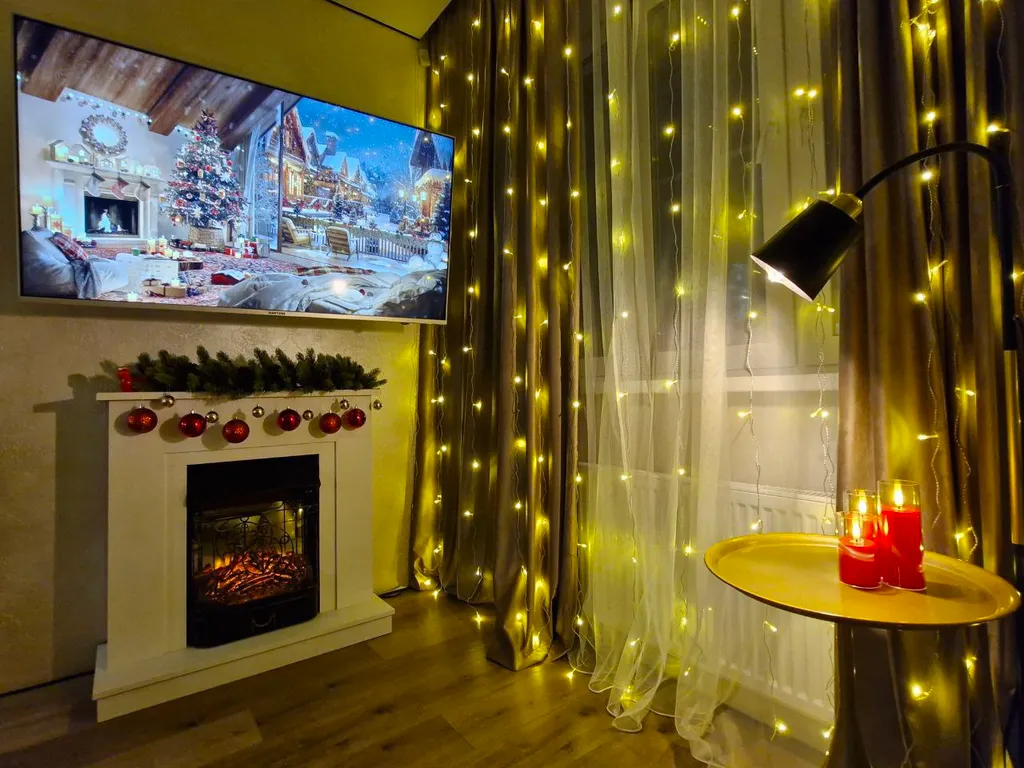 Уютная квартира люкс класса с камином, автовокзал географический центр