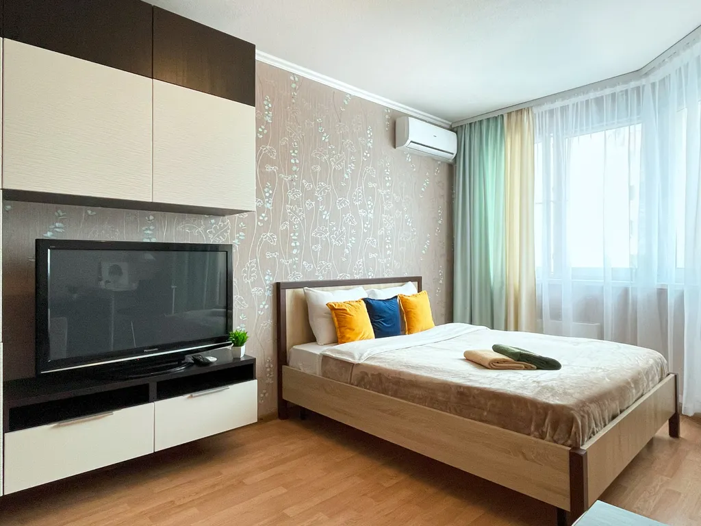 Просторная однокомнатная квартира до 4х гостей, с кондиционером