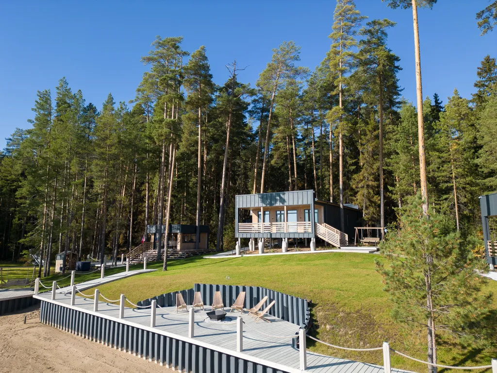 Комфортабельный дом у речного плёса