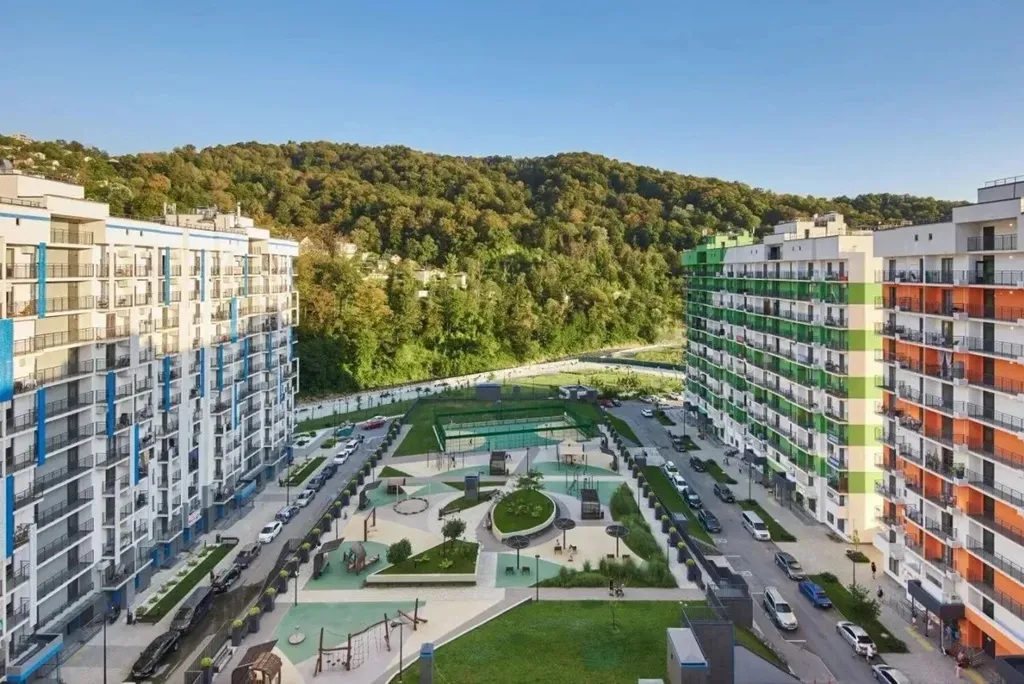 ЖК комфорт-класса «Летний», СТУДИЯ 28 м² с видoм на набережную, 12 эт