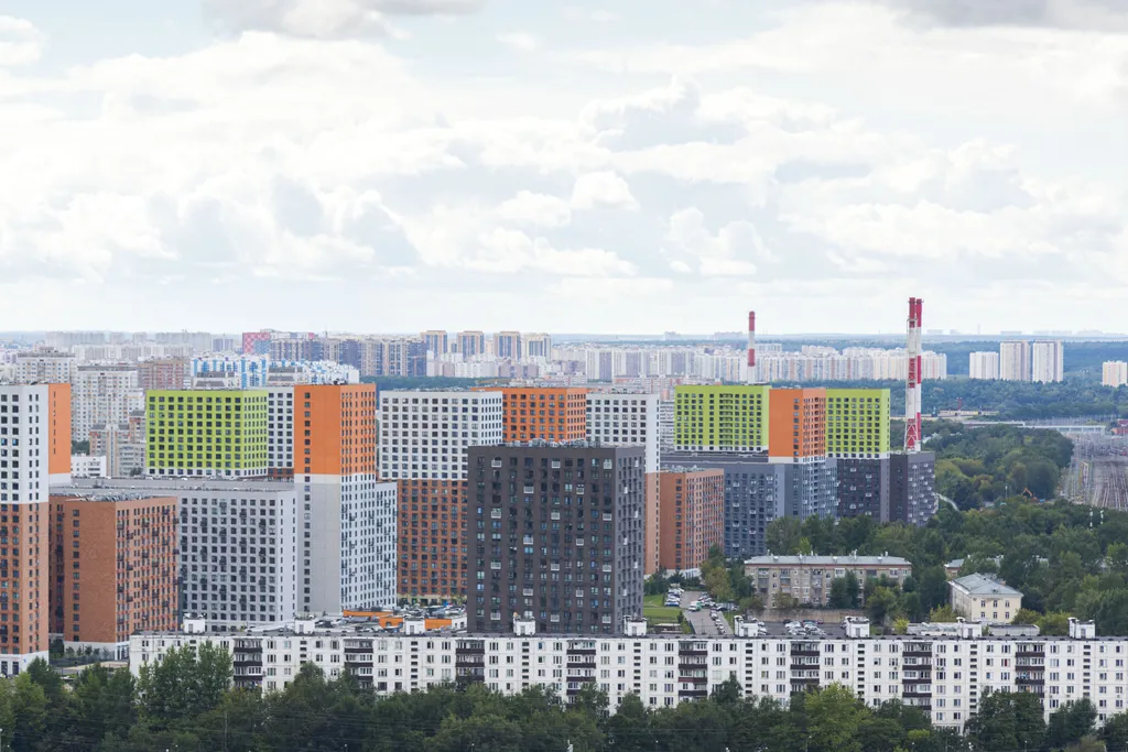 Квартира Квартира Дизайнерская однушка с панорамным видом на Москву — Москва